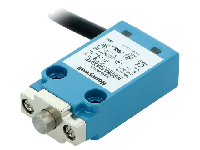 Eindschakelaar; pin; NO + NC; 10A; max.240VAC; max.250VDC; IP67 Eindschakelaar; pin; NO + NC; 10A; max.240VAC; max.250VDC; IP67